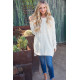 WOVEN BOUCLE KNIT PULLOVER HOODIE WOVEN BOUCLE KNIT PULLOVER HOODIE
