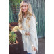 WOVEN BOUCLE KNIT PULLOVER HOODIE WOVEN BOUCLE KNIT PULLOVER HOODIE